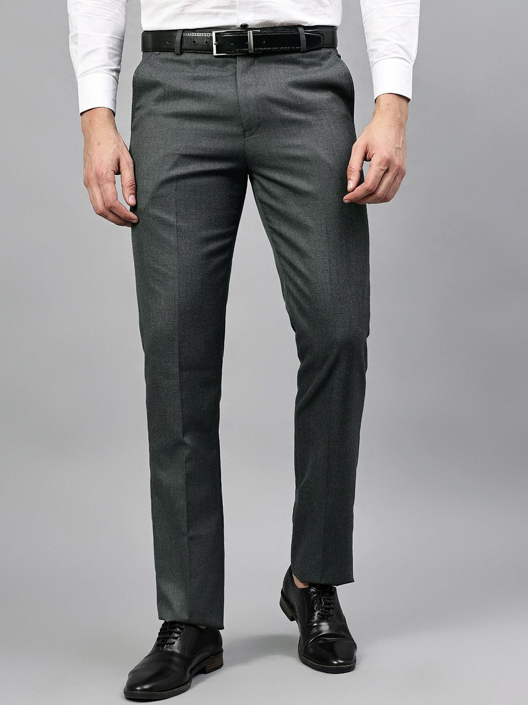 Cantabil Men Mid-Rise Regular Fit Formal Trousers-picture-18