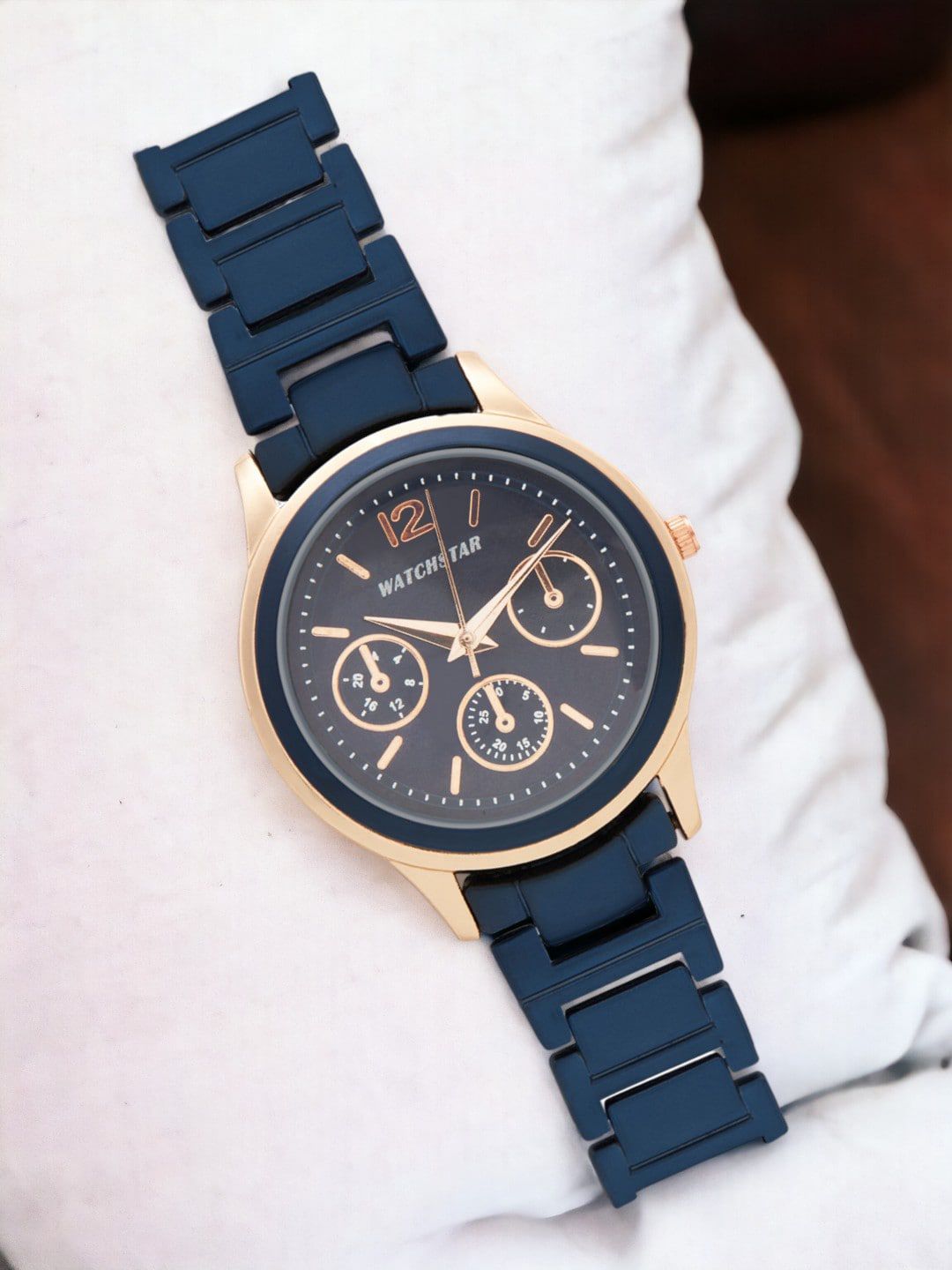 WATCHSTAR Women Stainless Steel Bracelet Style Straps Analogue Watch Lovely BlueDL-picture-11