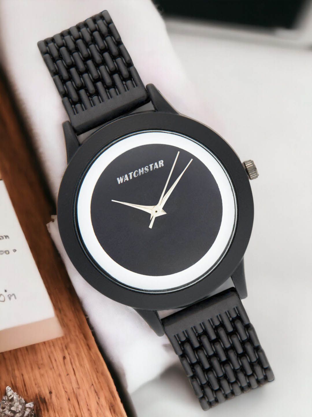 WATCHSTAR Women Dial & Stainless Steel Bracelet Style Straps Analogue Watch Laxi BlackDL-picture-28