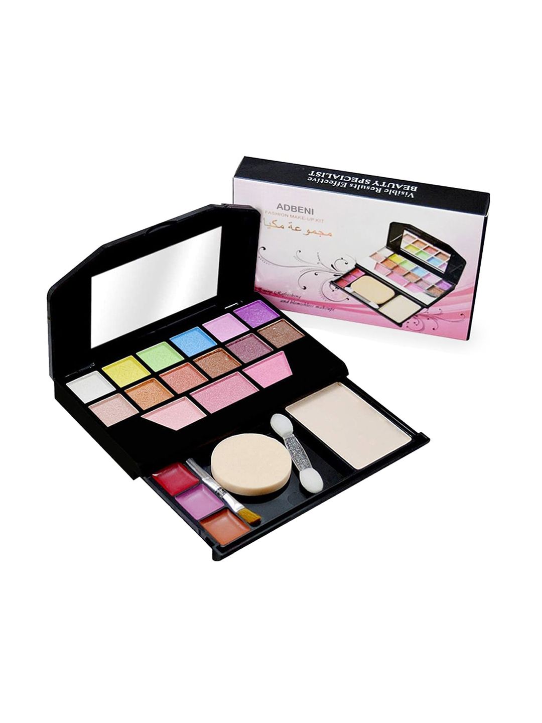 Adbeni 2 Eyeshadow 3 Blusher 1 Compact 3 Lip Color Makeup Kit -15g-image-22