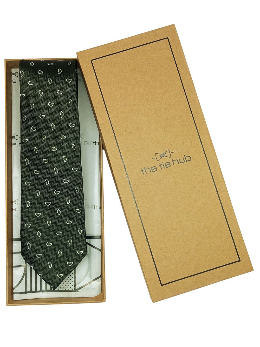 The Tie Hub Men Woven Design Broad Tie-picture-48