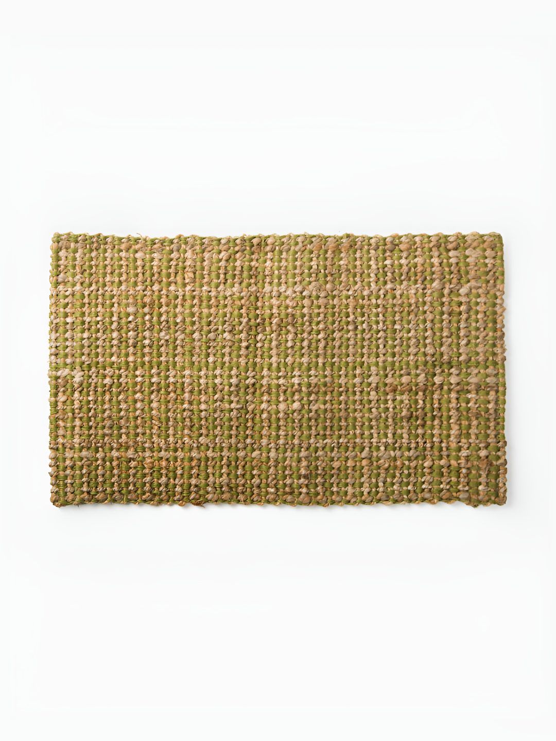 Fabindia Green & Beige Self-Designed Doormat-image-31