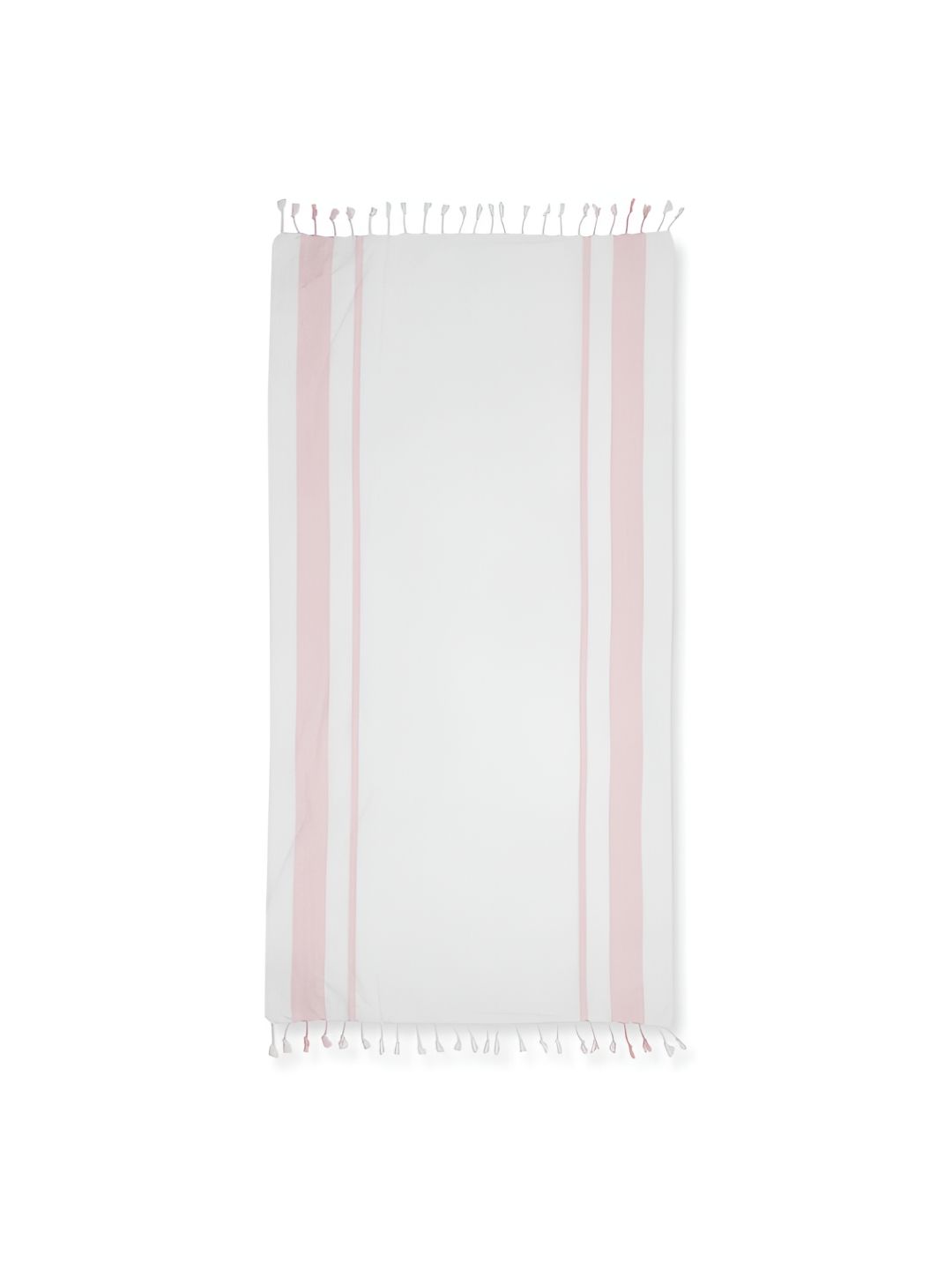 Fabindia White & Pink Striped Cotton 125 GSM Bath Towel-picture-11
