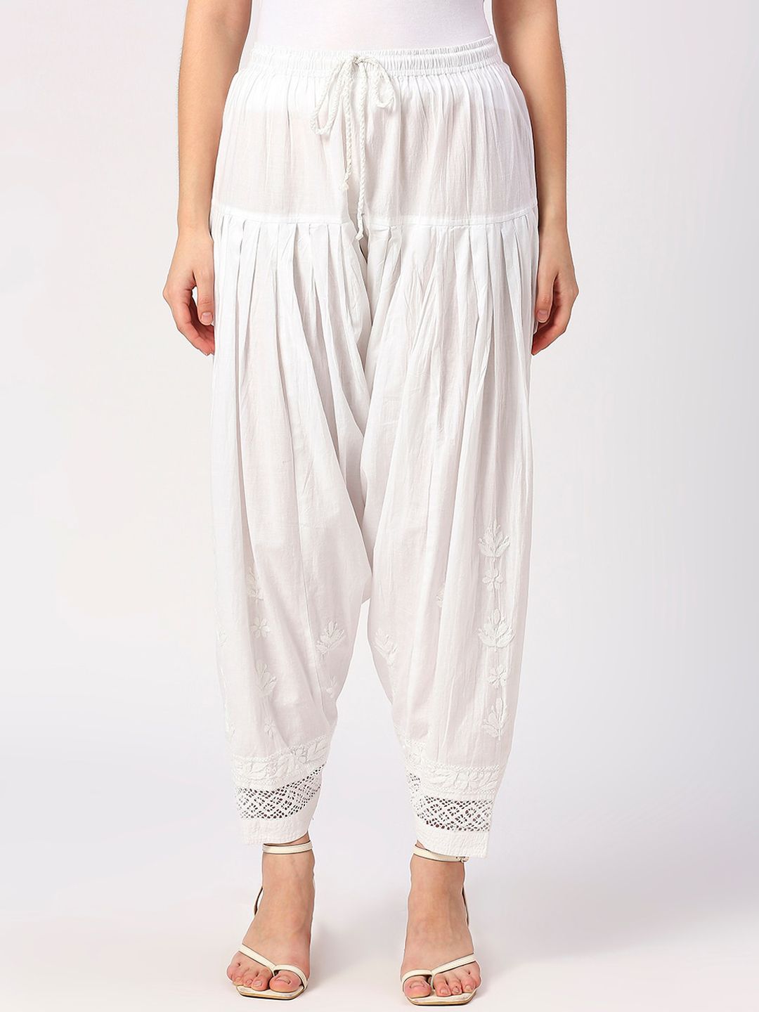 Indiankala4u Women Mid-Rise Chikankari Salwar-picture-27
