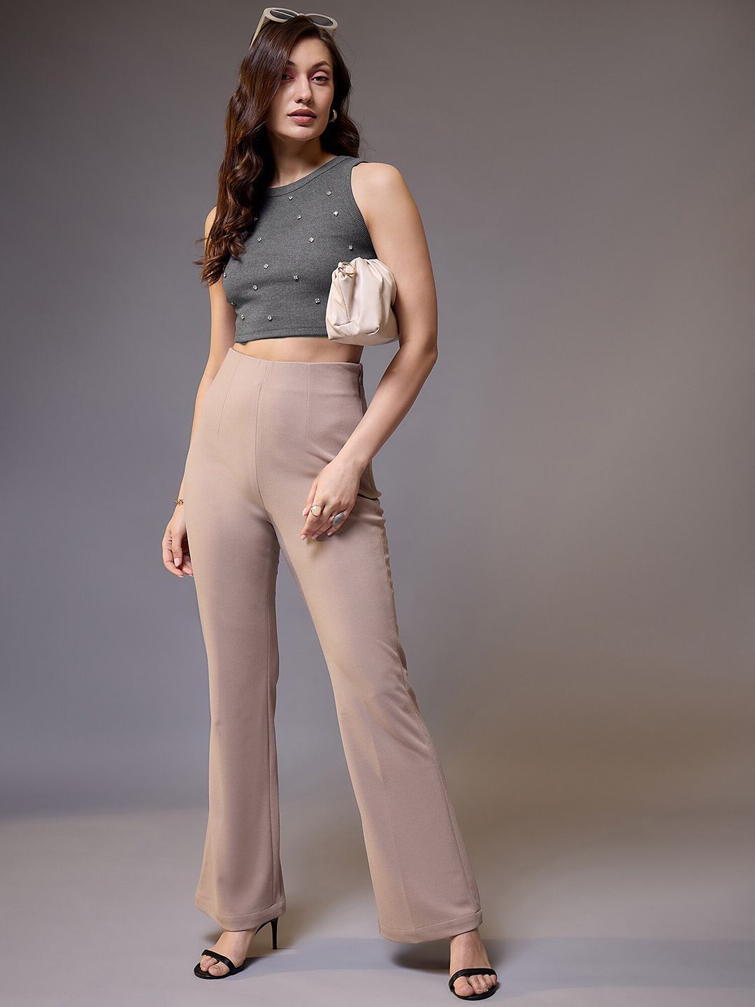 STYLECAST X KASSUALLY Round Neck Sleeveless Striped Cotton Crop Top-picture-33