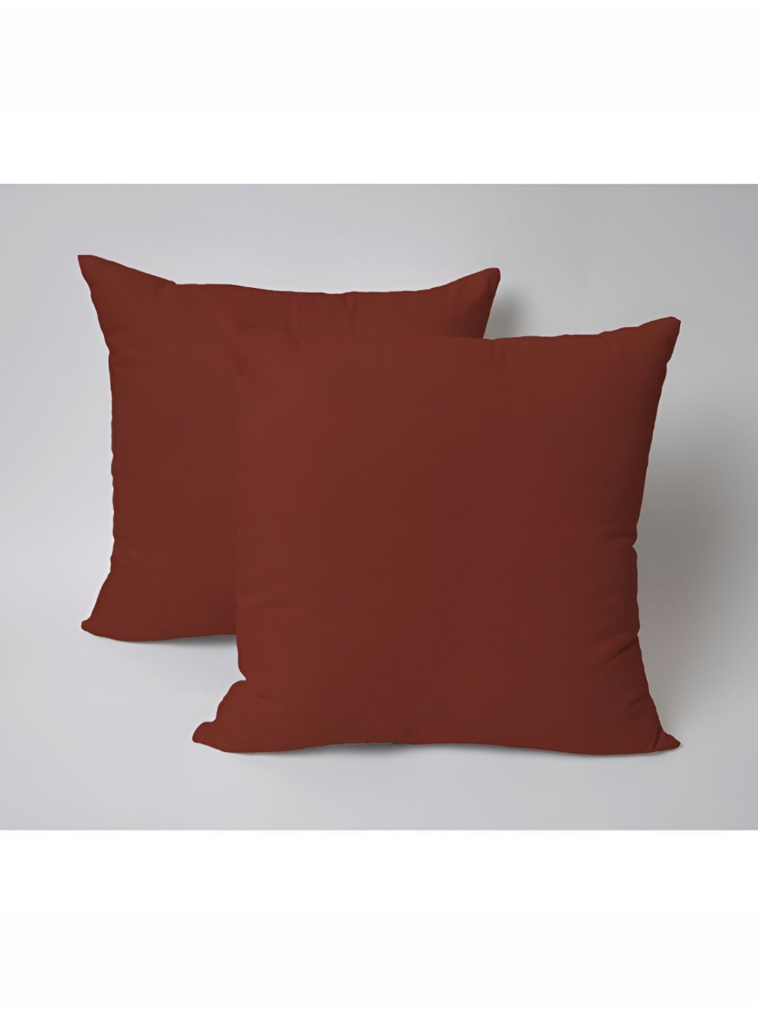 SKANDA FAB Brown 2Pcs Pure Cotton Sofa Cushions-image-16