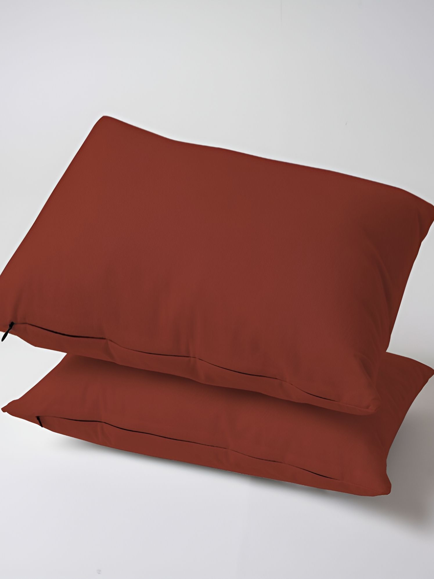 SKANDA FAB Brown 2 Pieces Pure Cotton Rectangle Sofa Cushions-picture-33