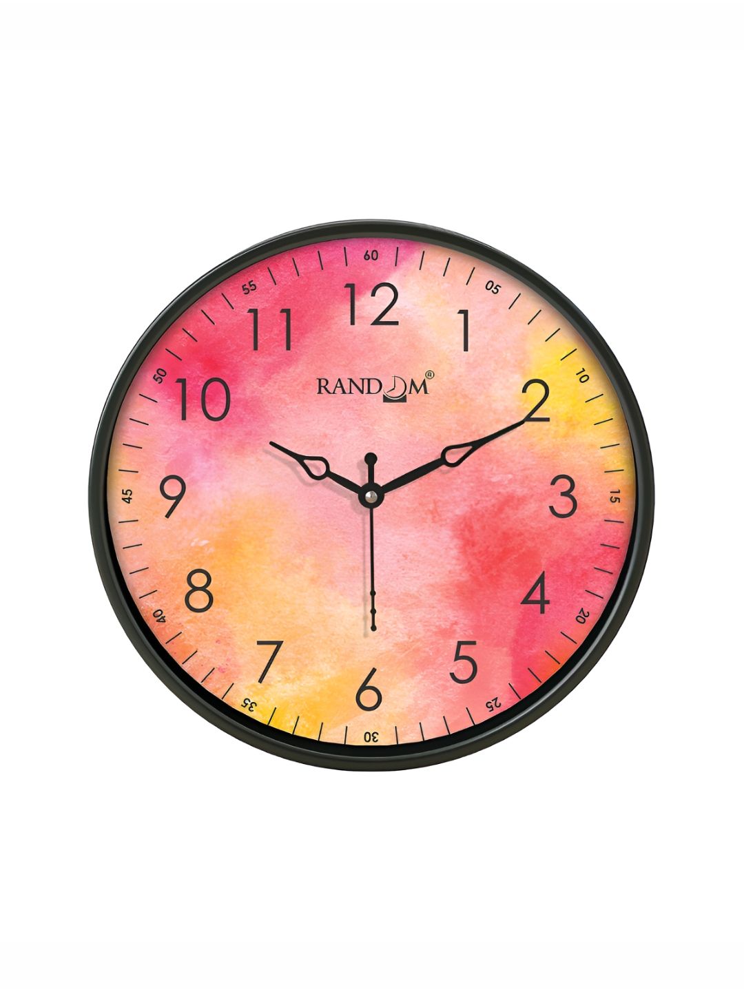 RANDOM Black & Pink Printed Contemporary Wall Clock-picture-8