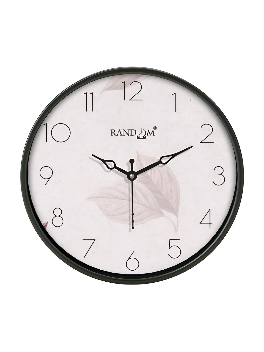 RANDOM Black & Off White Printed Contemporary Wall Clock-picture-40