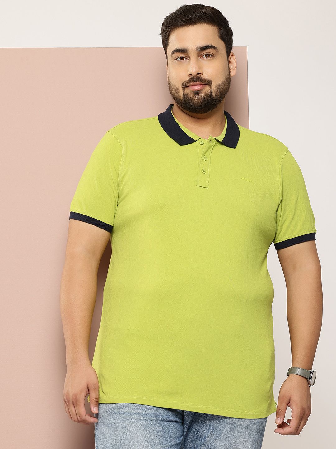 Sztori Plus Size Polo Collar T-Shirt-picture-27