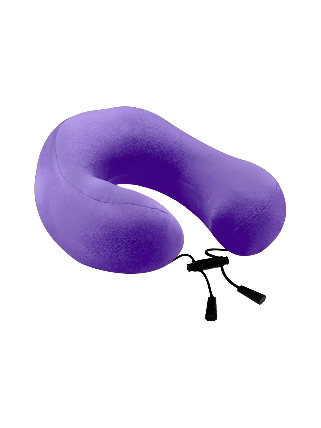 BILLEBON Purple Faux Velvet Breathable Travel Pillow-image-40