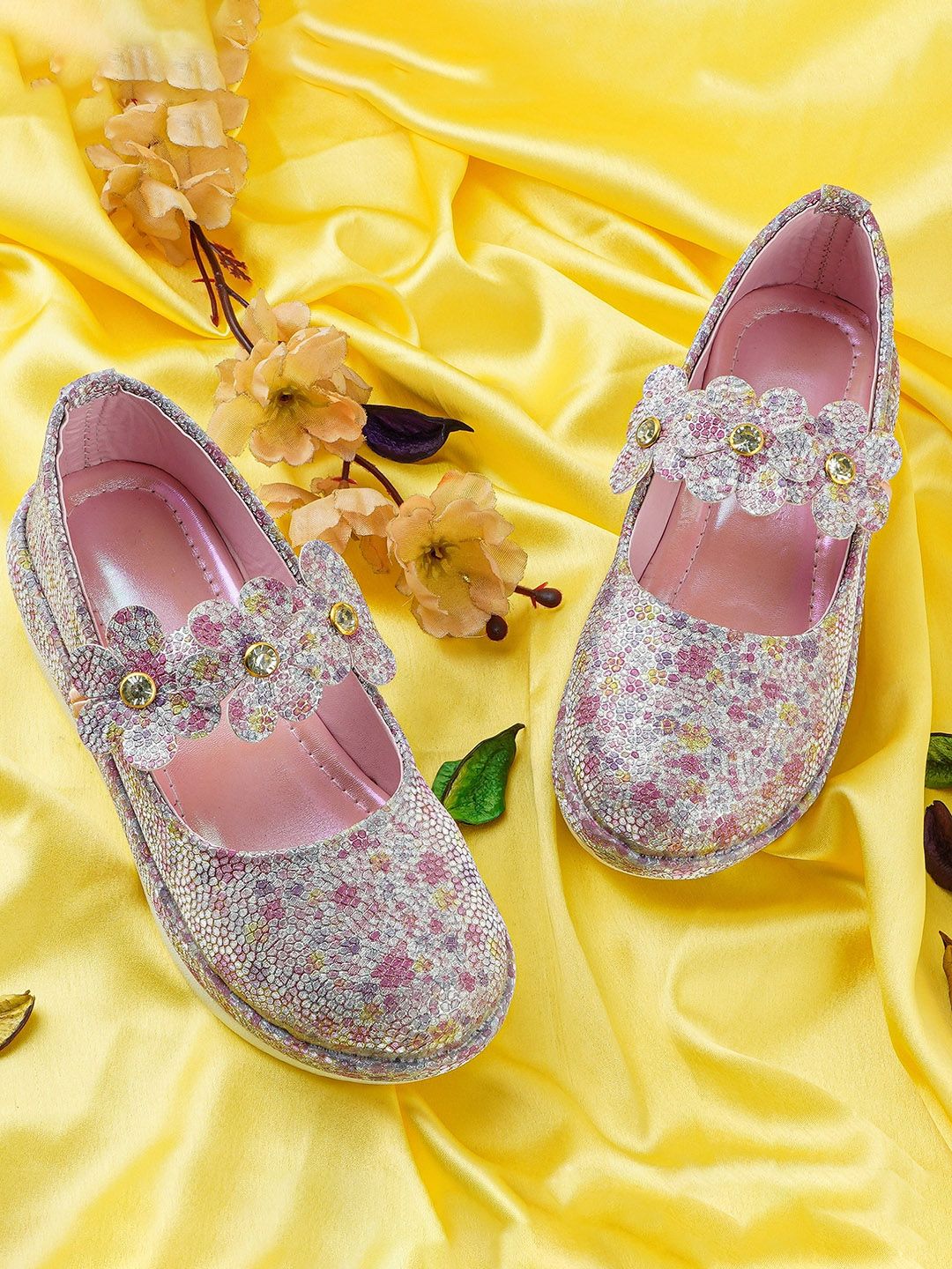 BAESD Girls Embellished Flatform Heeled Pumps