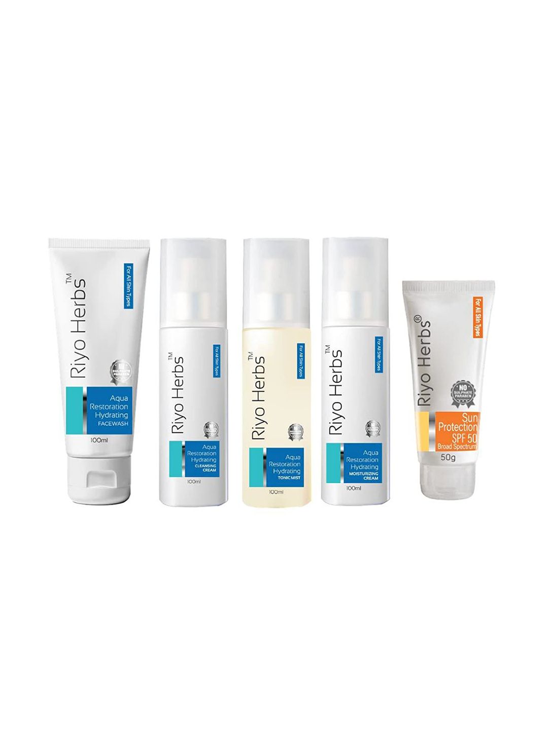 Riyo Herbs Aqua RestorationHydrating FaceWash,Cleanser,Tonic Mist,Moisturizing & Sunscreen-image-44