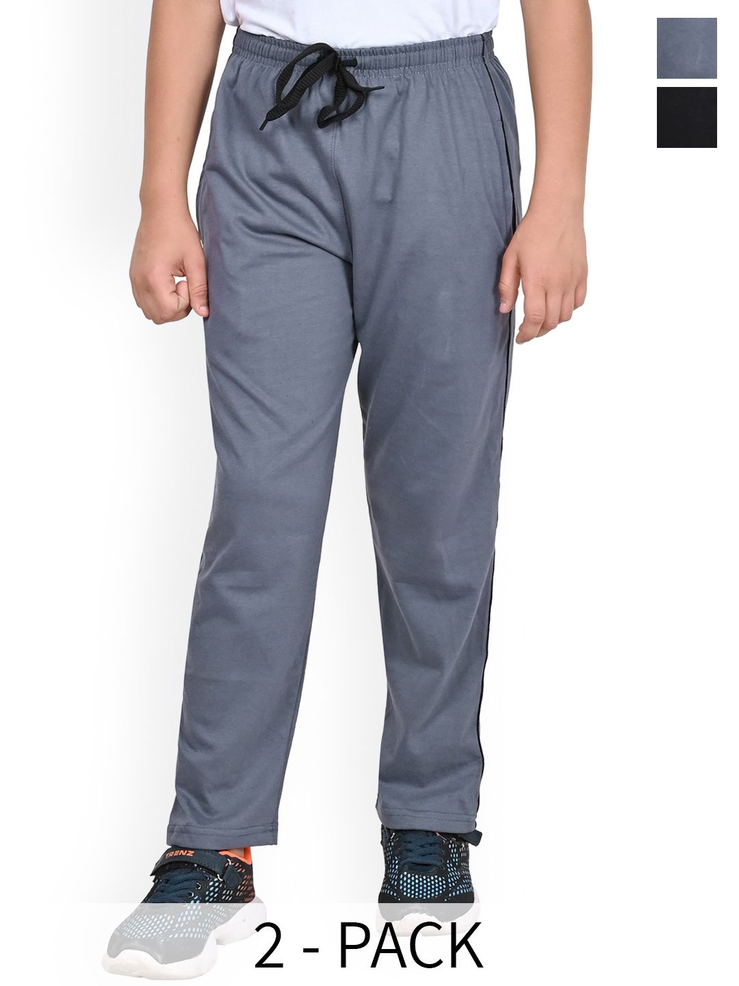 BAESD Boys Pack Of 2 Pure Cotton Mid Rise Track Pants-picture-50