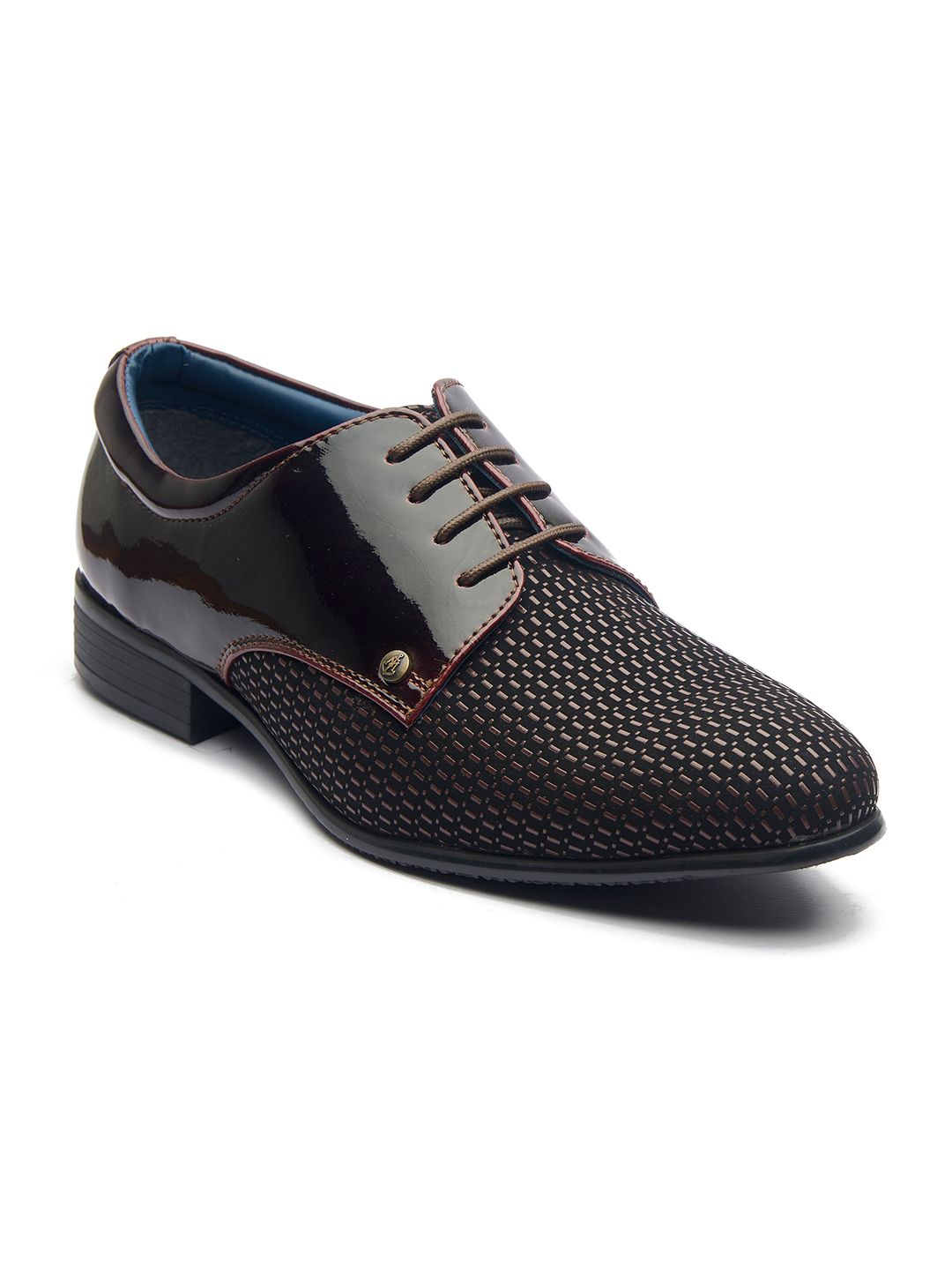 MICHAEL ANGELO Men Textured Formal Derbys-picture-14