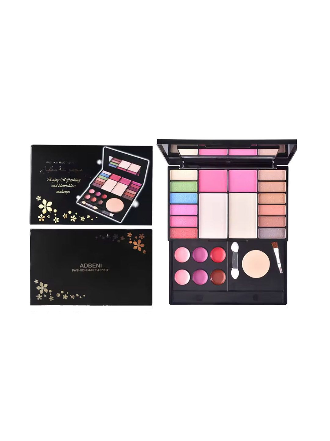 Adbeni Makeup Kit 12 Eyeshadow, 2 Blush, 2 Compact & 6 Lip Color - 26g-image-8