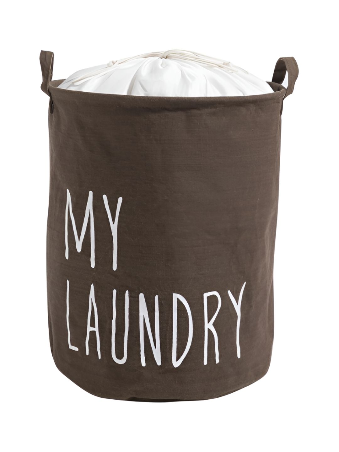 HOKIPO Brown & White Printed Foldable Laundry Bag 44 L-picture-22