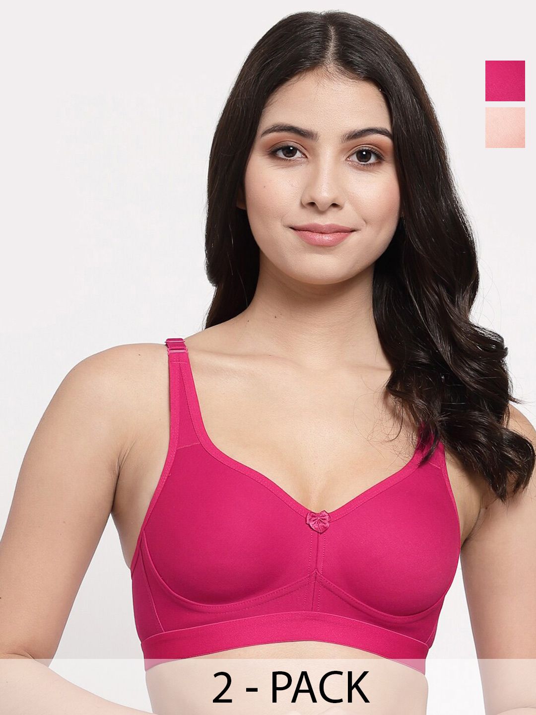 College Girl Pack Of 2 Full Coverage Lightly Padded Minimizer Bra-All Day Comfort
