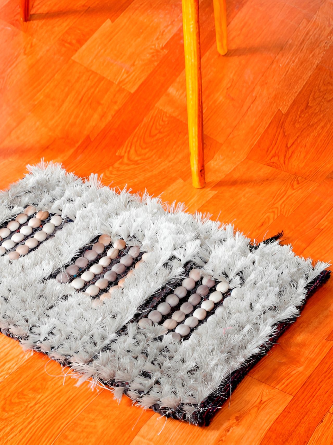 HANDICRAFT PALACE Grey & Beige Acrylic Soft Non Woven Rectangular Anti-Skid Doormat-image-39