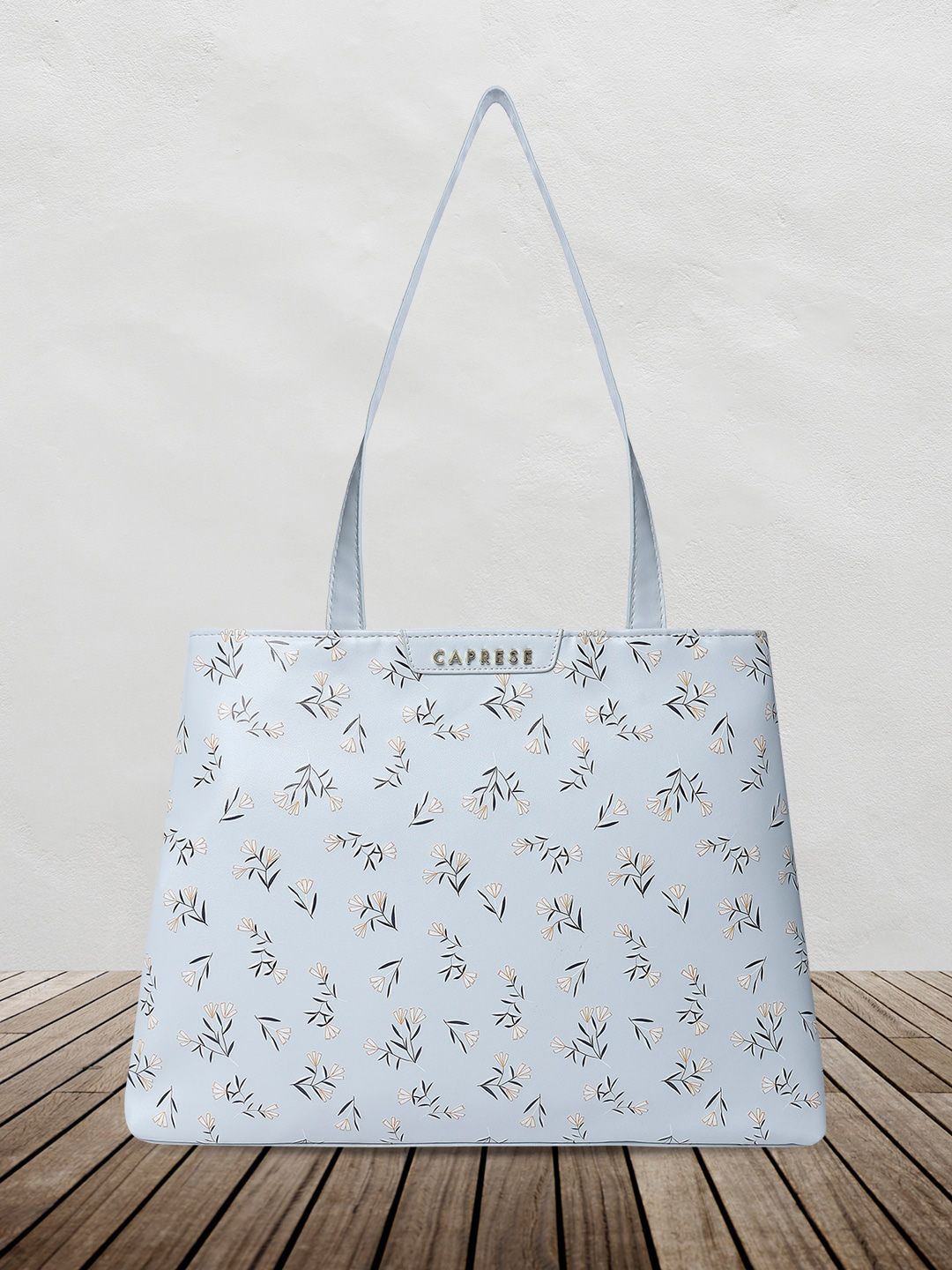 Caprese Women Floral Printed PU Shopper Handheld Bag-picture-12