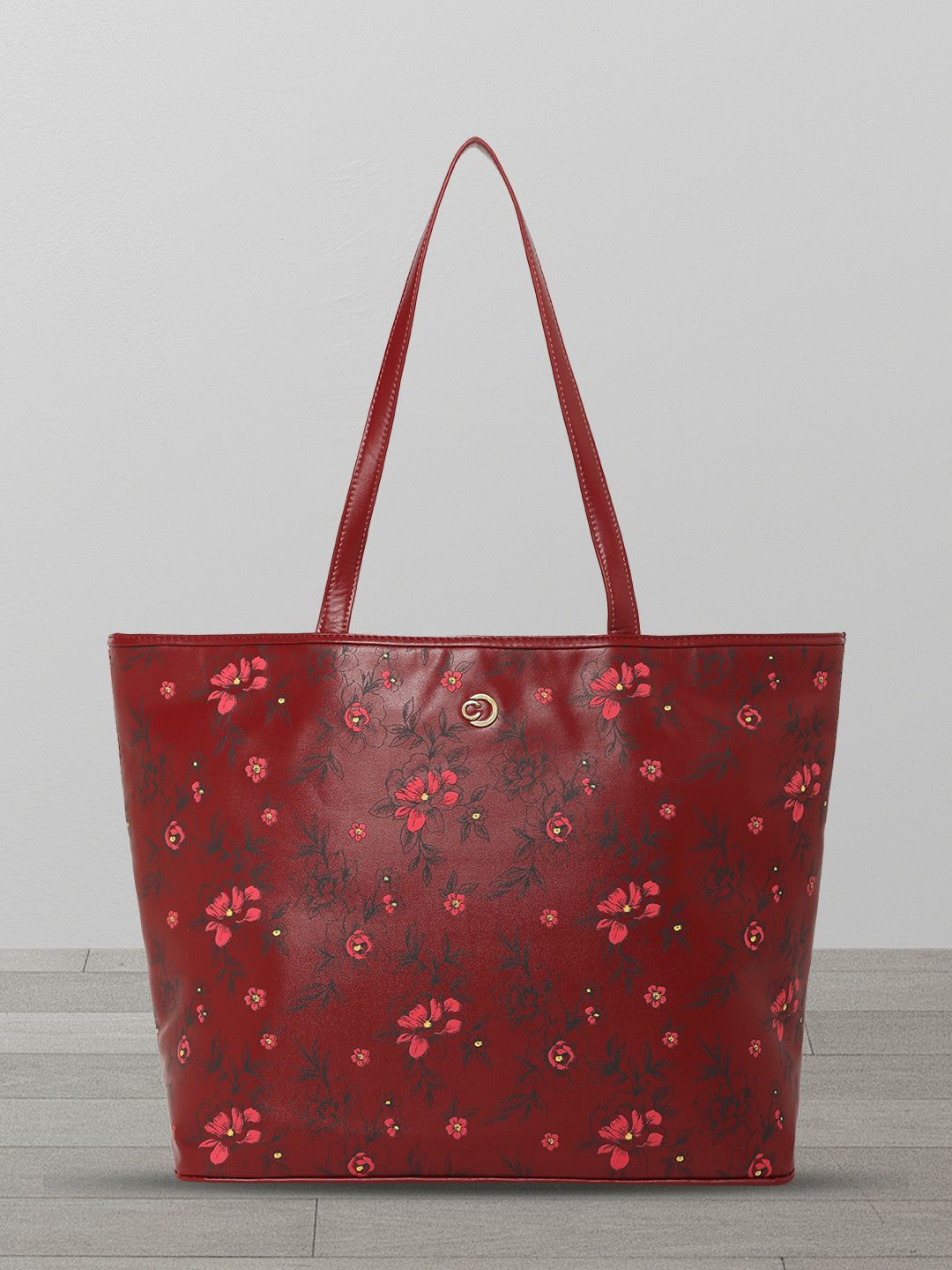 Caprese Floral Printed Structured Handheld Bag-picture-25