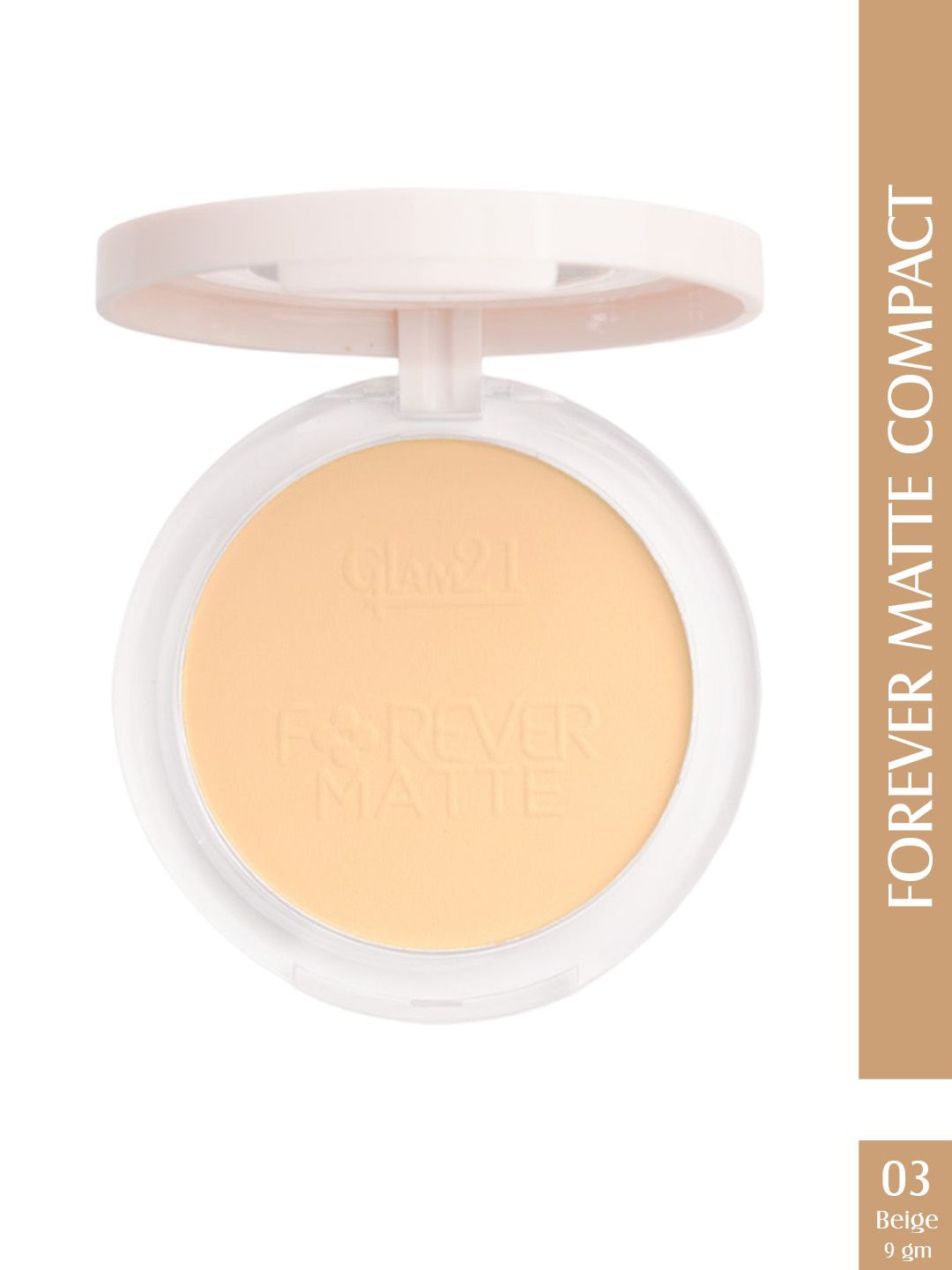 GLAM21 Forever Matte Long Lasting HD Matte Finish Compact Powder 9g - Beige 03-image-39