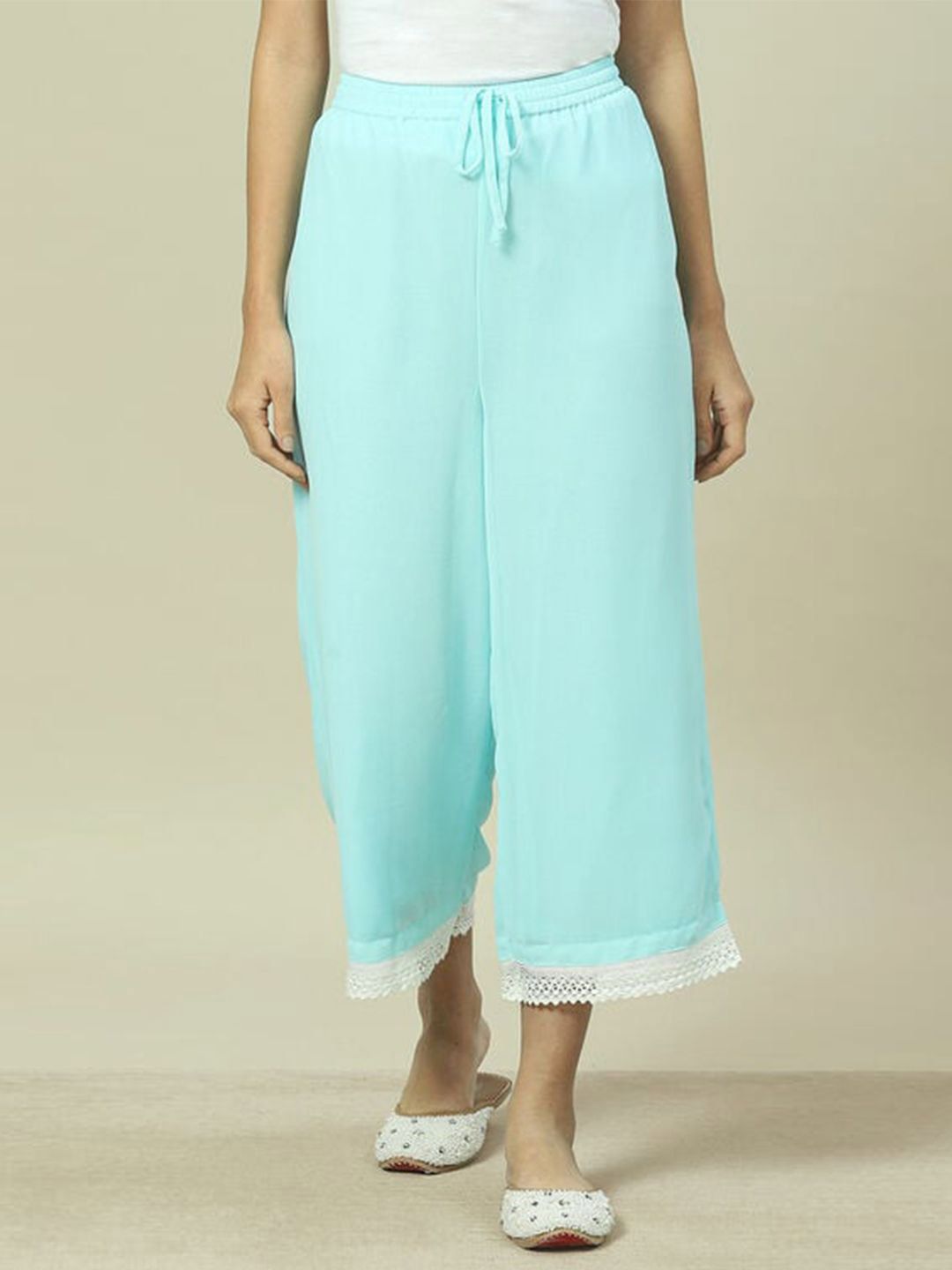 Rangriti Women Flared Ethnic Palazzos-picture-19