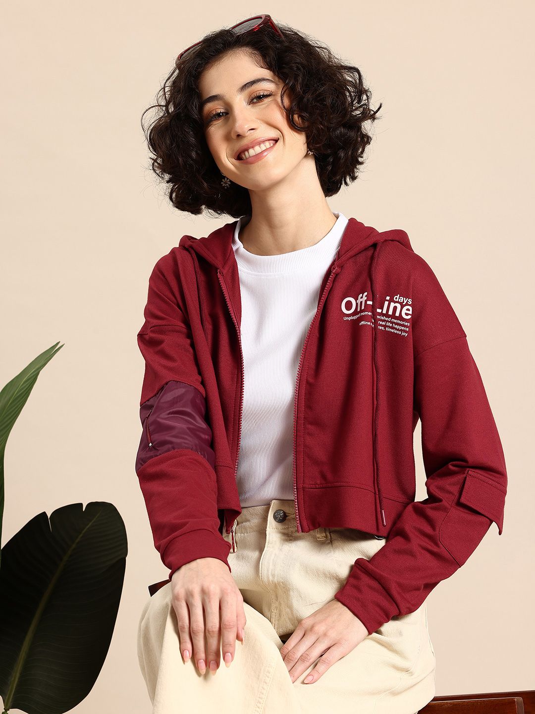 Mast & Harbour Typography Print Hooded Sweatshirt-picture-16