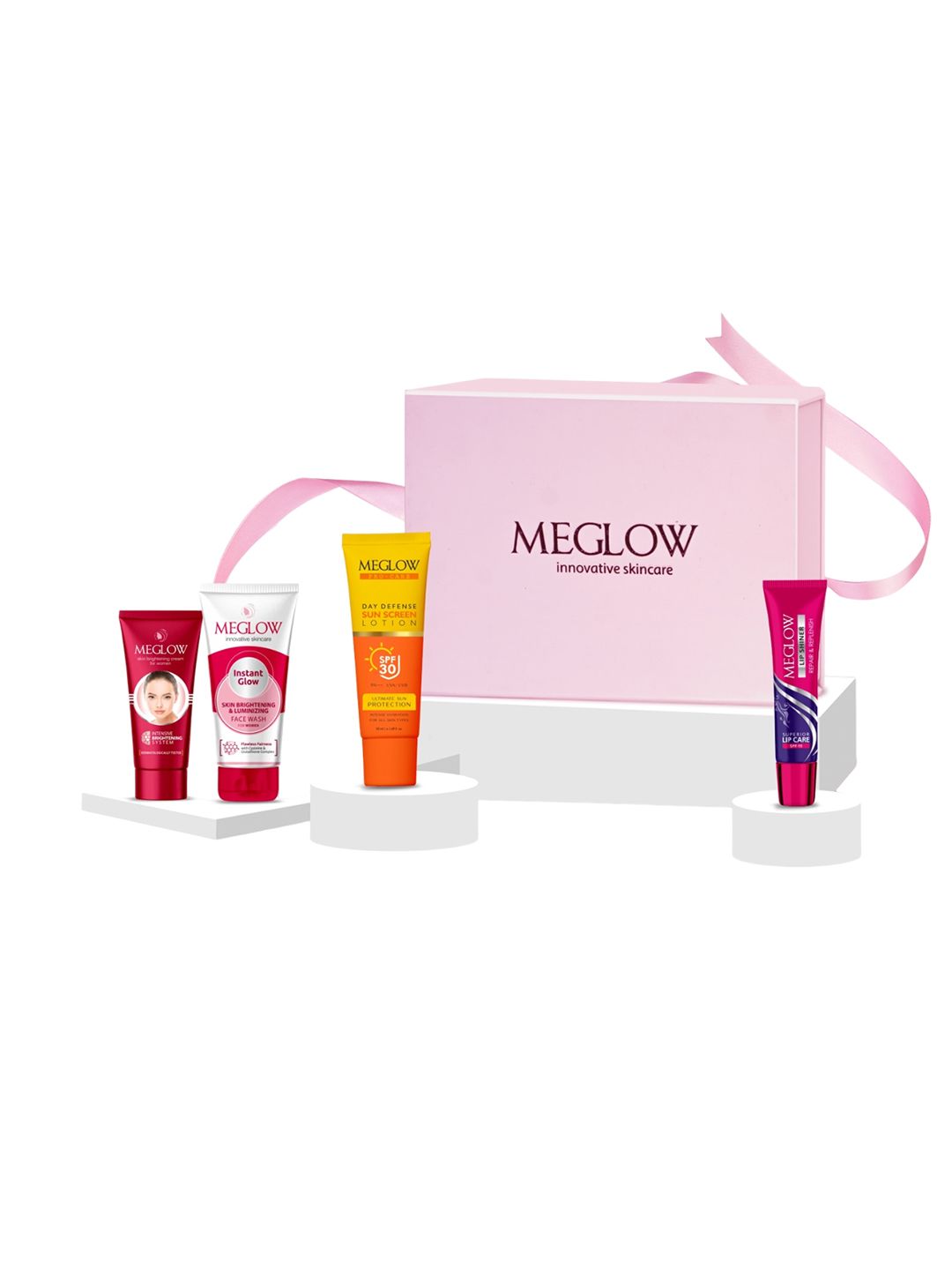 MEGLOW Instant Glow Face Wash, Face Cream, Sunscreen & Lip Shiner Gift Set-picture-21