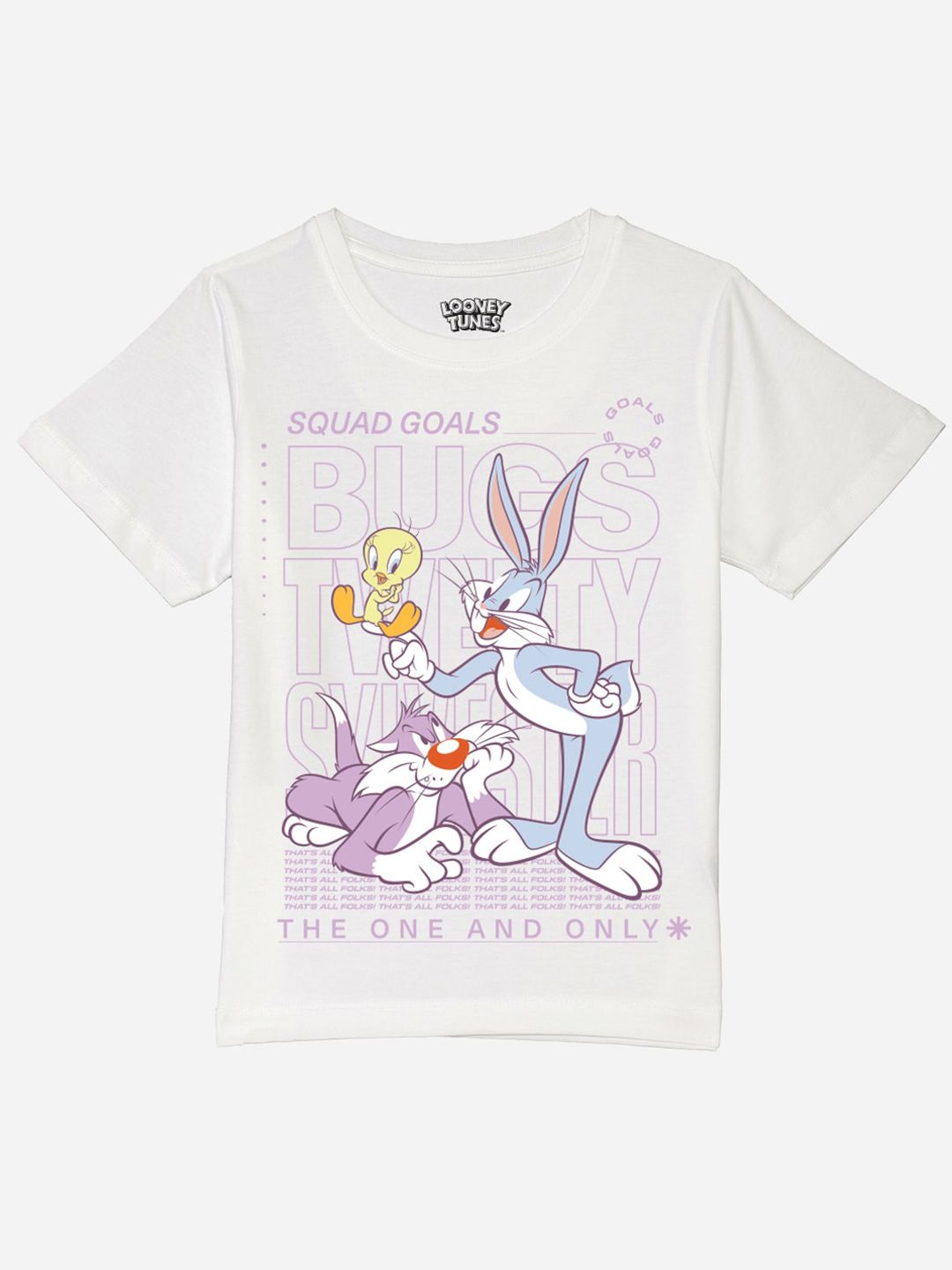 YK Warner Bros Boys Printed Pure Cotton T-shirt-picture-33