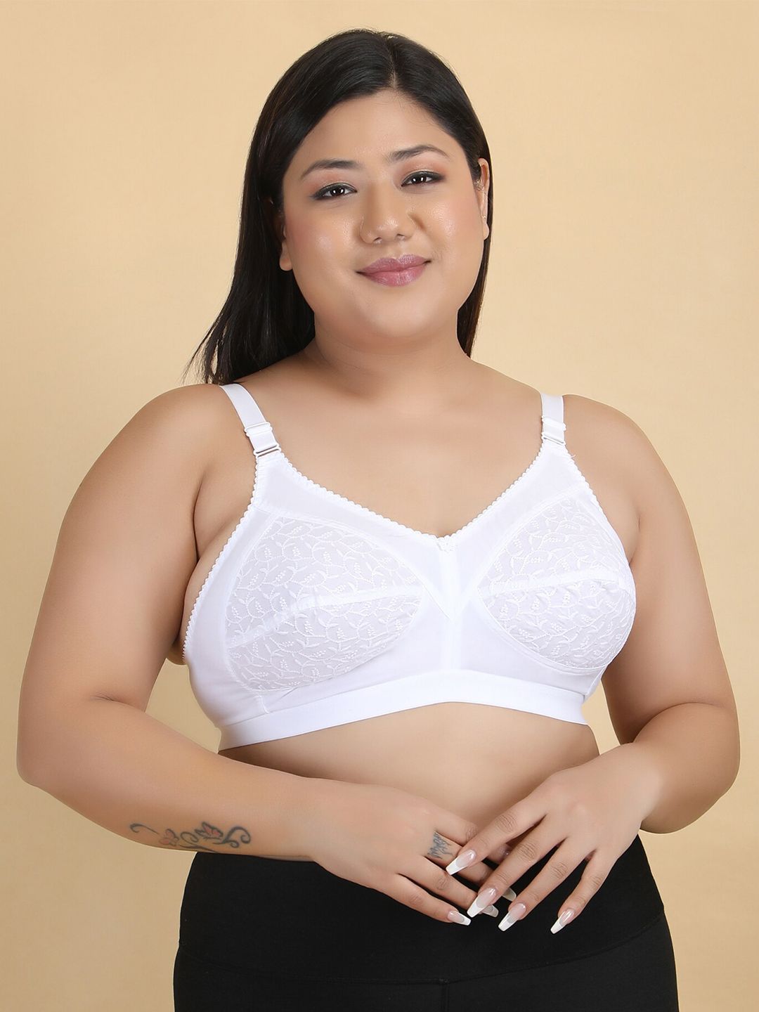 Klassik Women Solid Full Coverage Non Padded Bra