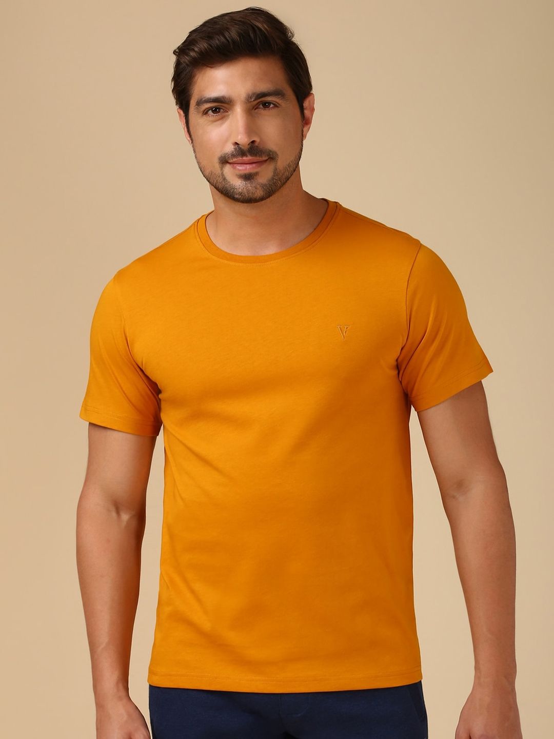 van heusen innerwear Van Heusen Men Solid T-shirt-picture-38