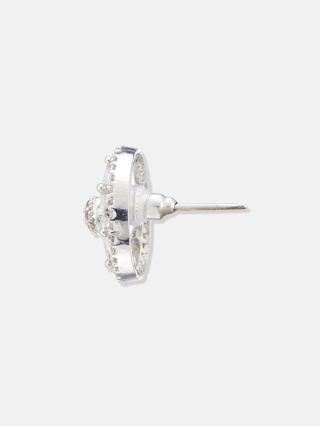 ATIBELLE Silver-Plated CZ-Studded Jewellery Set