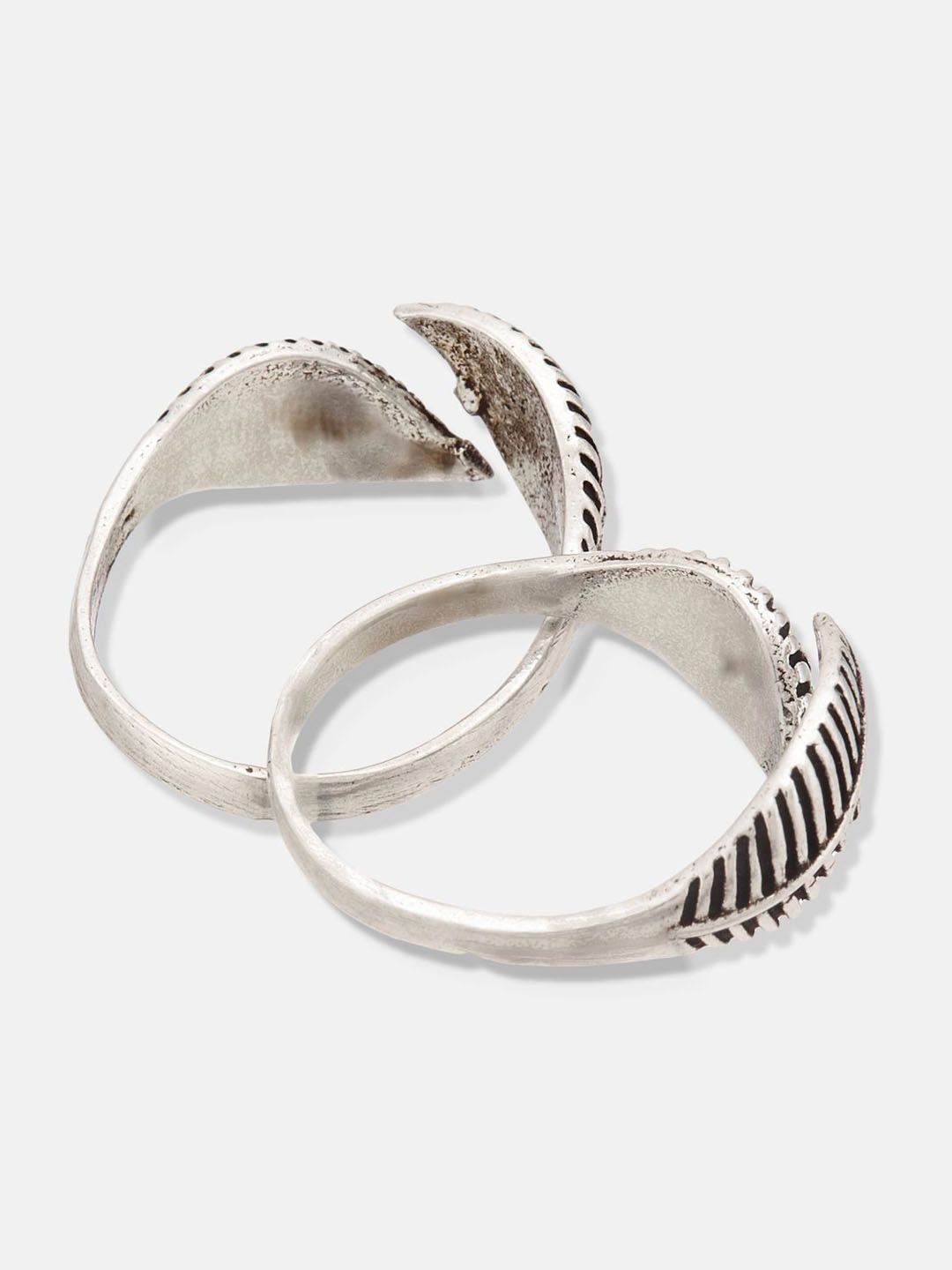 ATIBELLE Silver-Plated Toe Rings