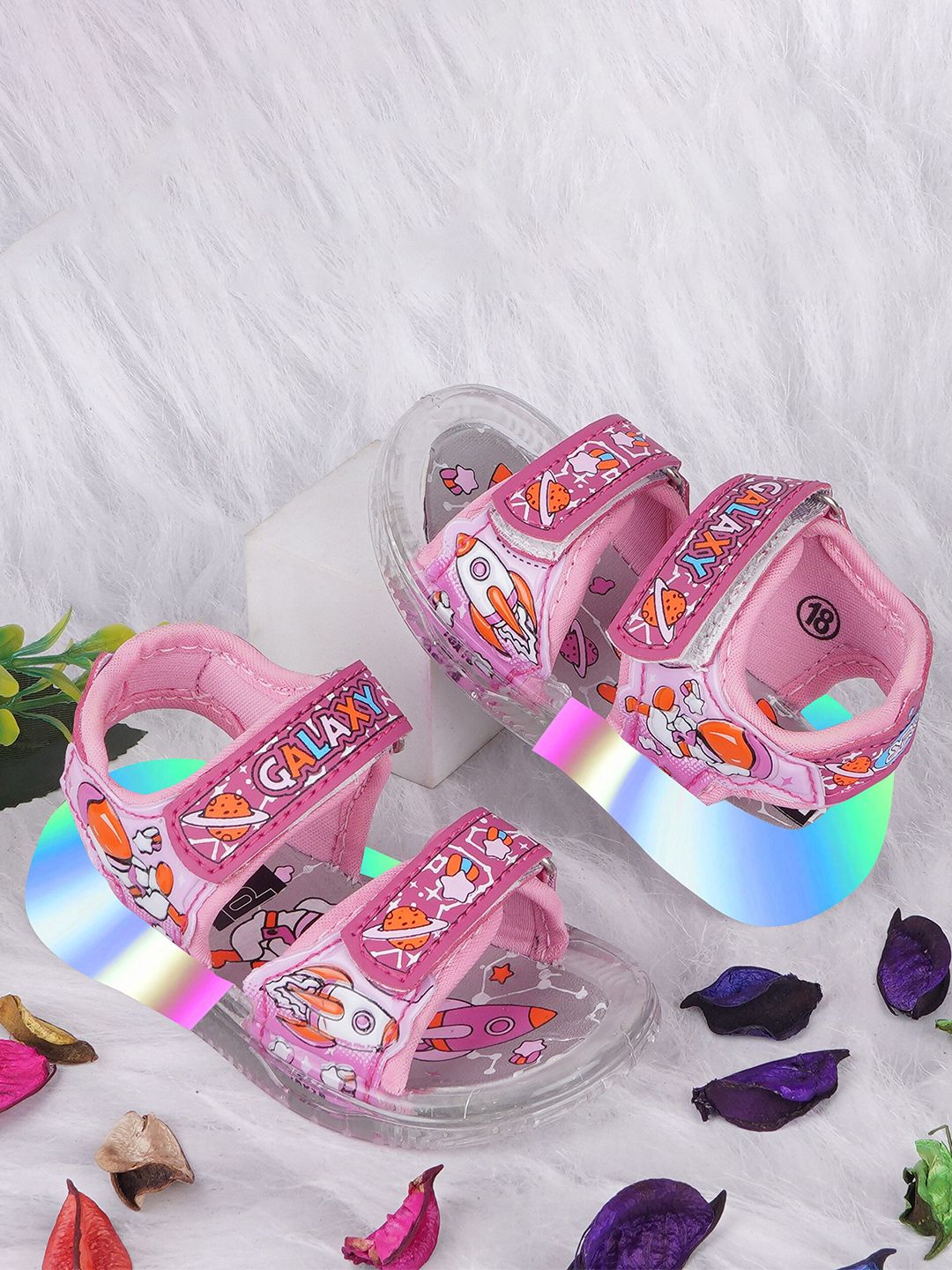 BAESD Infants Printed Led Light Sports Sandals-picture-30