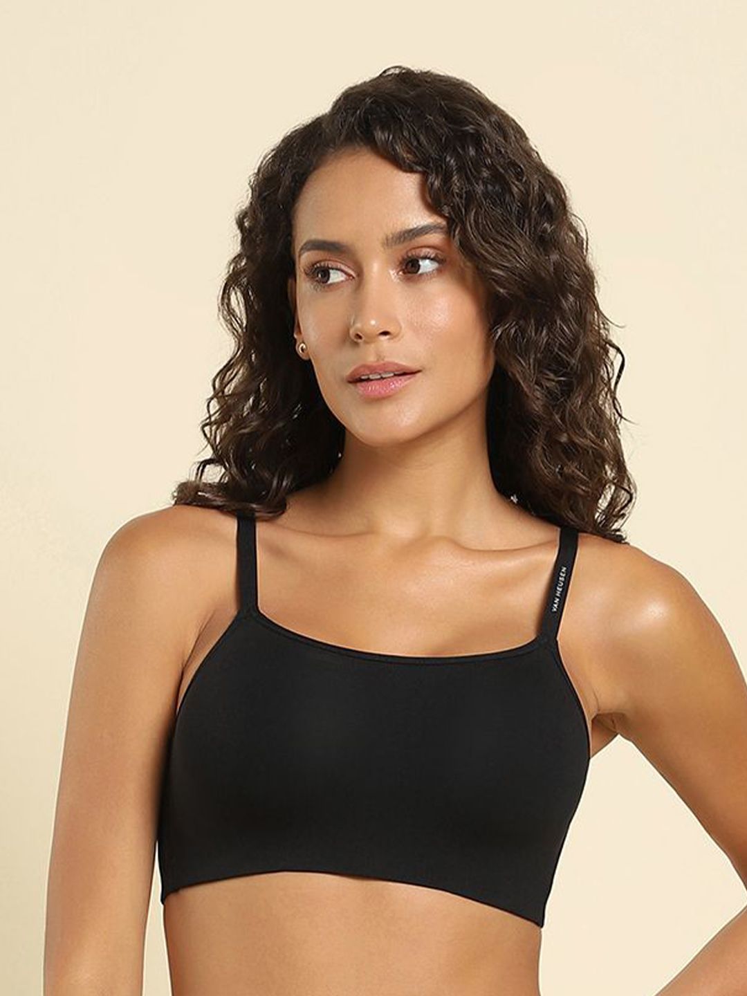 Van Heusen Solid Full Coverage Lightly Padded Camisole Bra