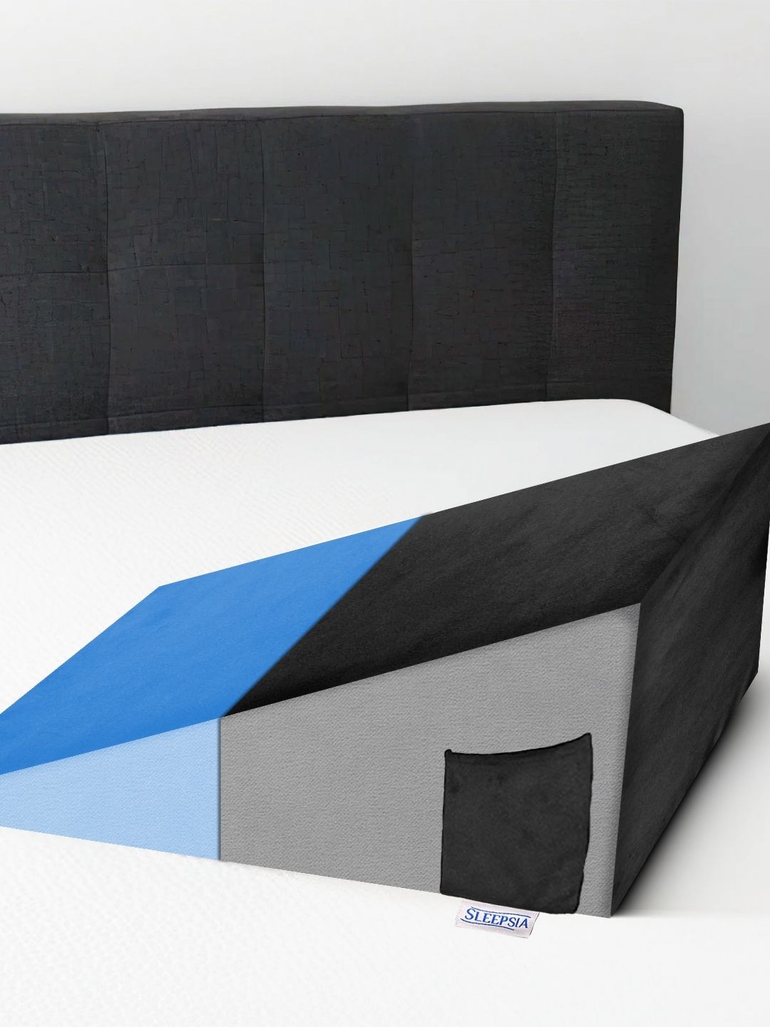 Sleepsia Black Memory Foam Filled Polyester Therapedic Pillow-picture-24