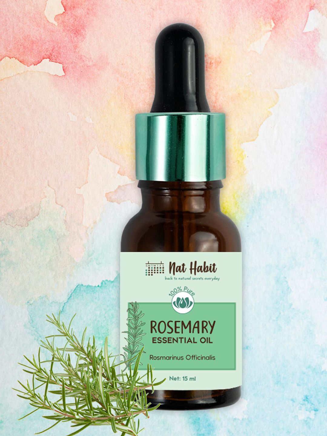 Nat Habit Pure Cold Pressed Castor Oil 200ml & Rosemary Essential Oil 15ml-picture-1