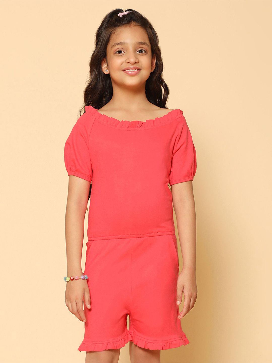 Kids Cave Girls Boat Neck Jumpsuit-picture-58