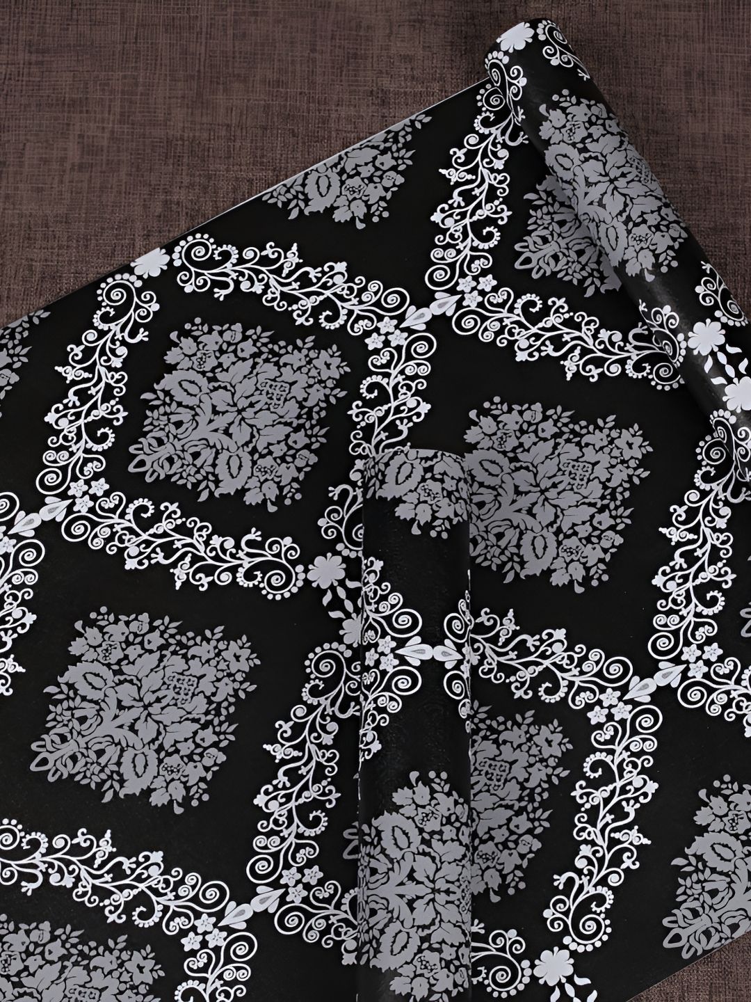 Aura Black & White Printed Self Adhesive Wall Sticker-picture-42