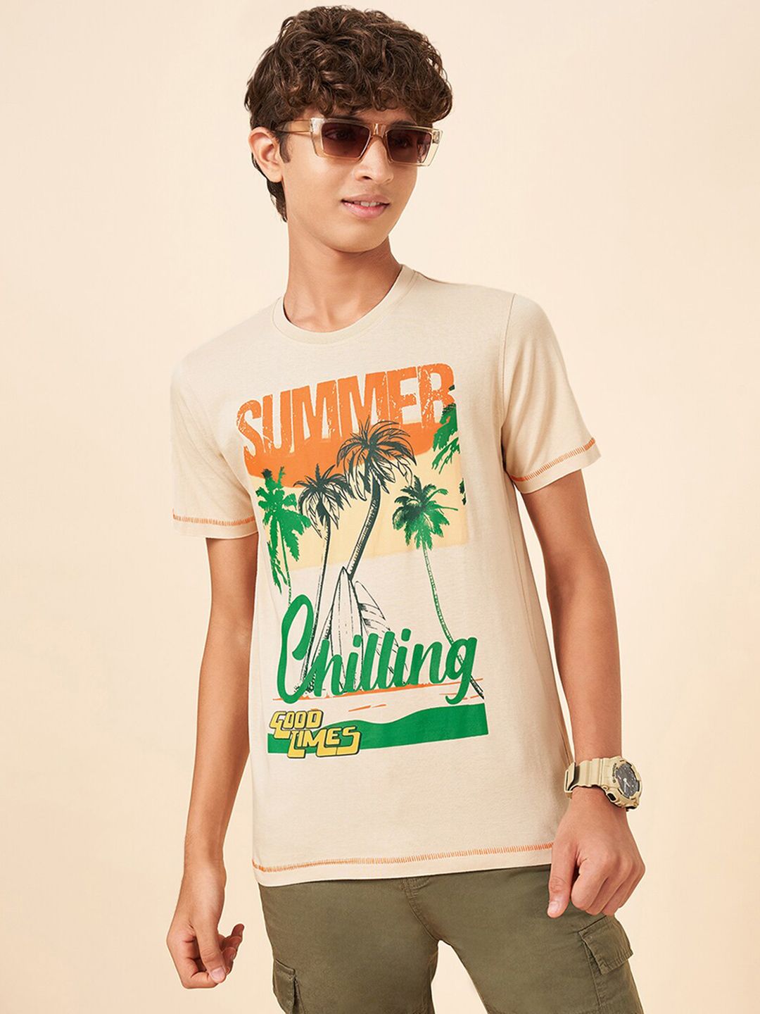 Coolsters by Pantaloons Boys Printed Tropical T-shirt-picture-18