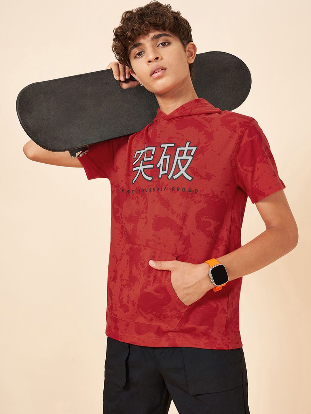 Coolsters by Pantaloons Boys Typography Printed V-Neck Applique T-shirt-picture-14