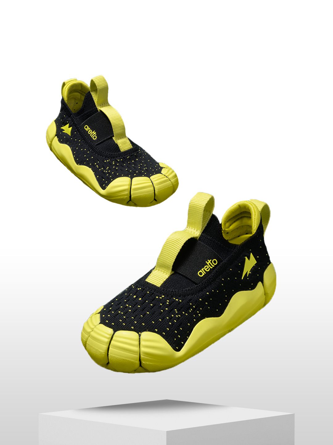 Aretto Kids Electro Buzz Colourblocked Sneakers