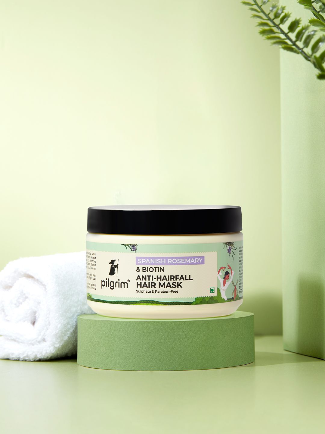 Pilgrim Spanish Rosemary Anti-Hairfall Hair Mask With Biotin - 200g-picture-32