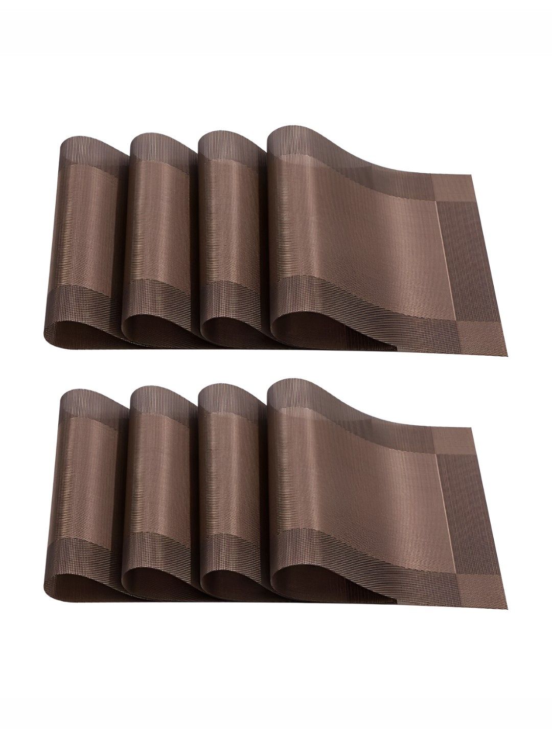 P-Plus International 8-Pcs Brown Table Placemats-picture-41