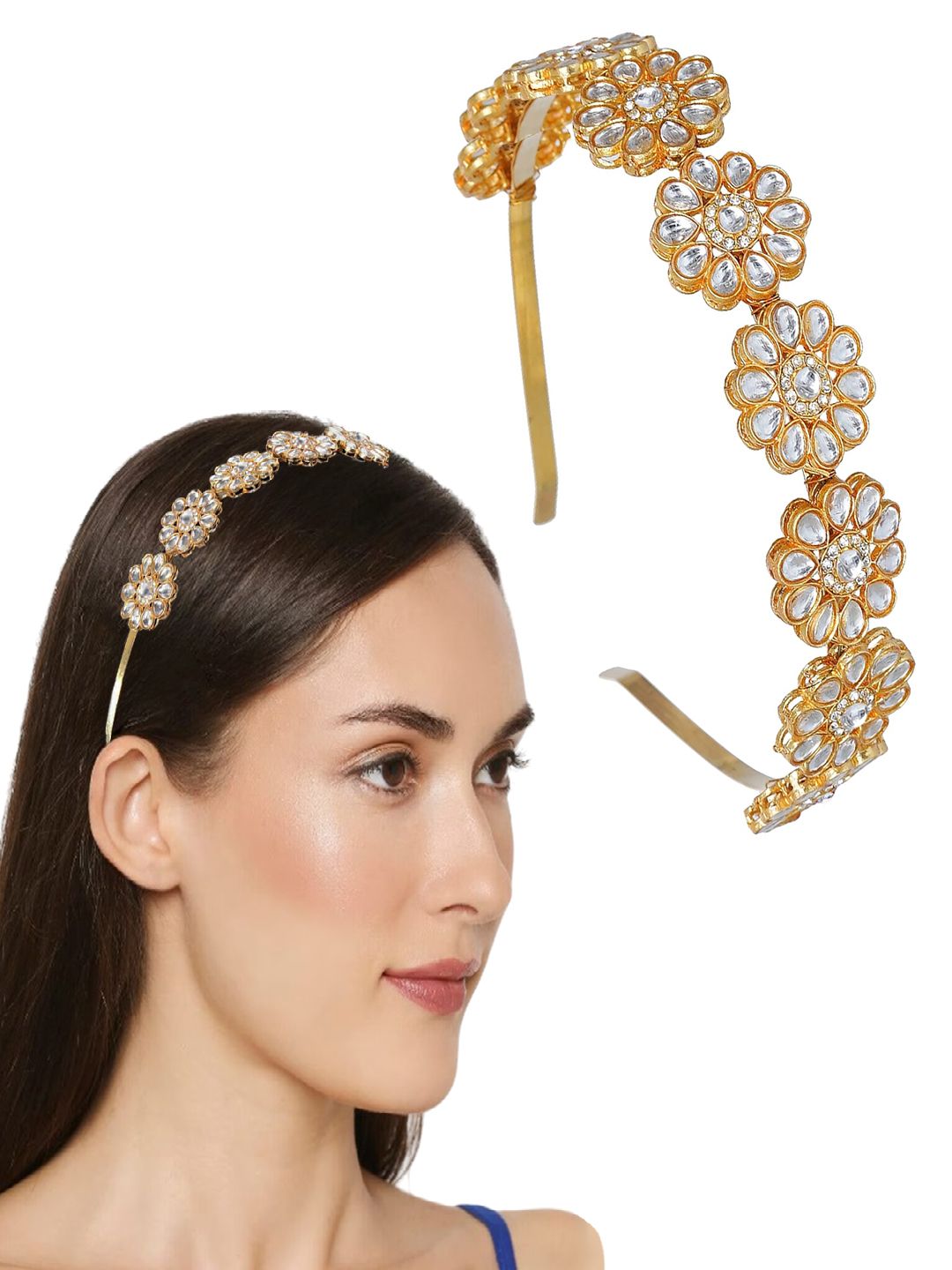 MAJESTIQUE Women Embellished Hairband-picture-26
