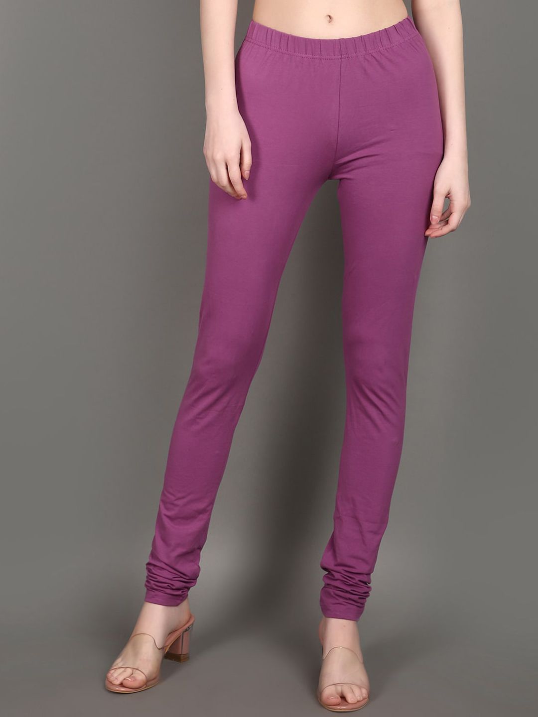 V-Mart Knitted Churidar-Length Leggings-image-23