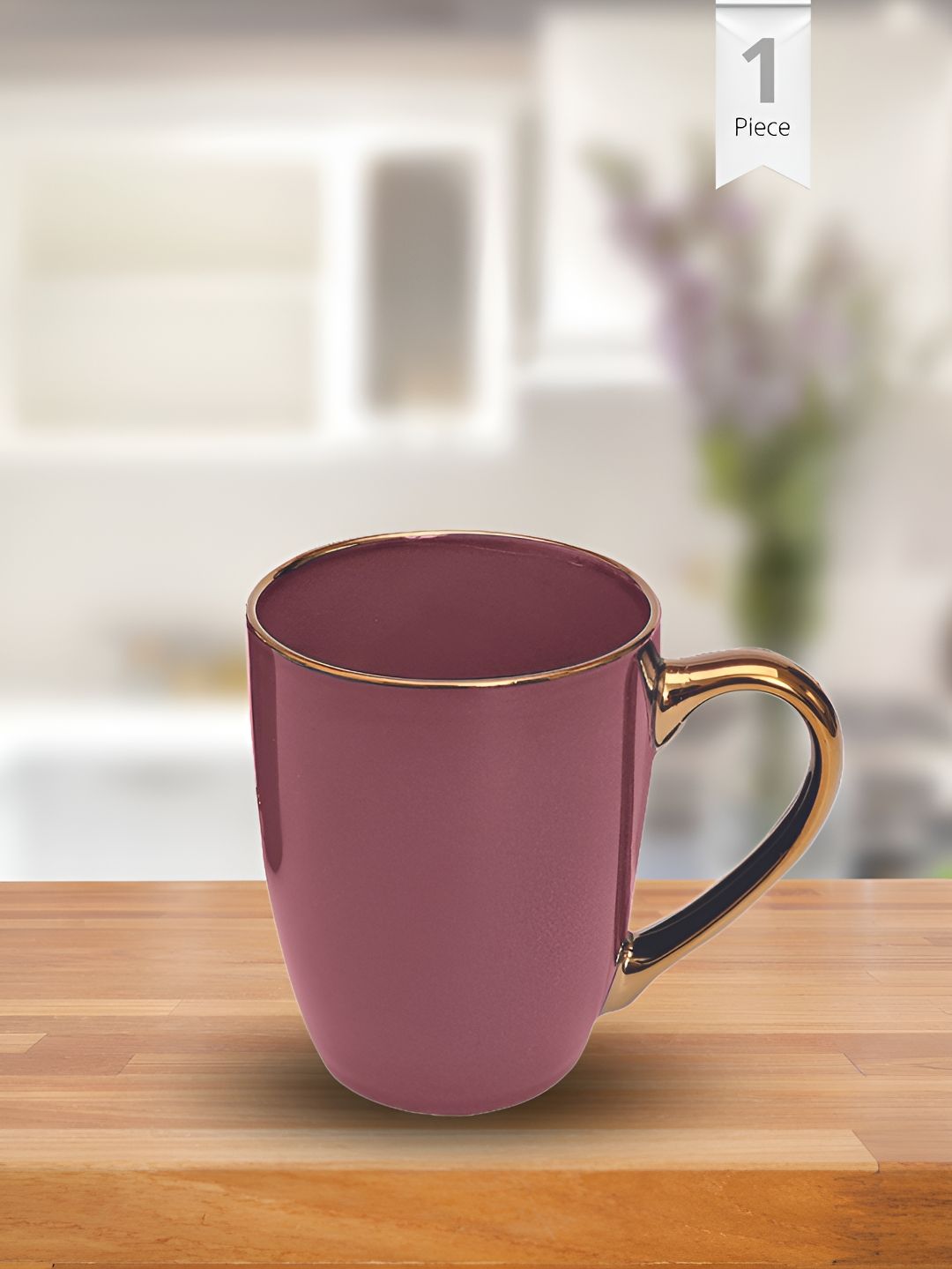 CLAY CRAFT Pink Ceramic Glossy Mug 315 ml-image-31