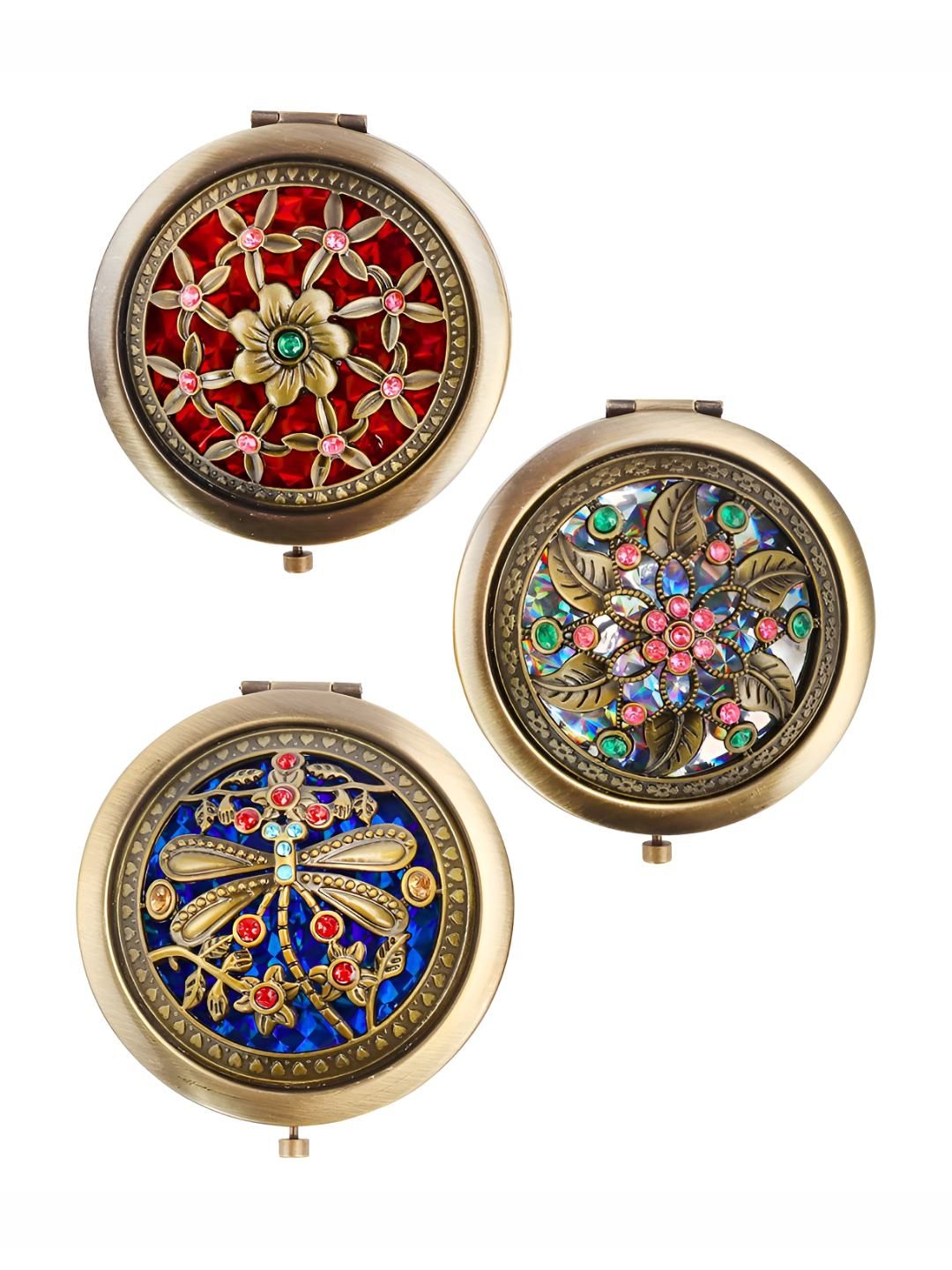 P-Plus International Red & Blue 3 Pieces Foldable Pocket Mirrors-image-0