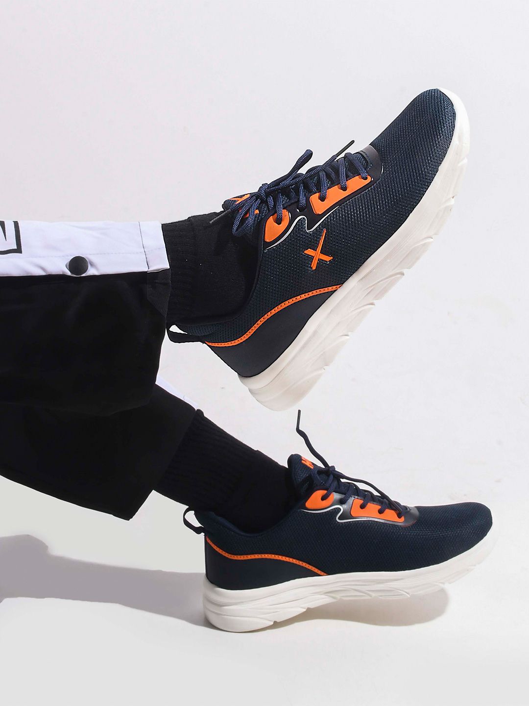 HRX by Hrithik Roshan Men Navy Blue Flyknit Mesh Running Shoes-image-12